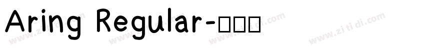 Aring Regular字体转换 Aring Regular字体转换
